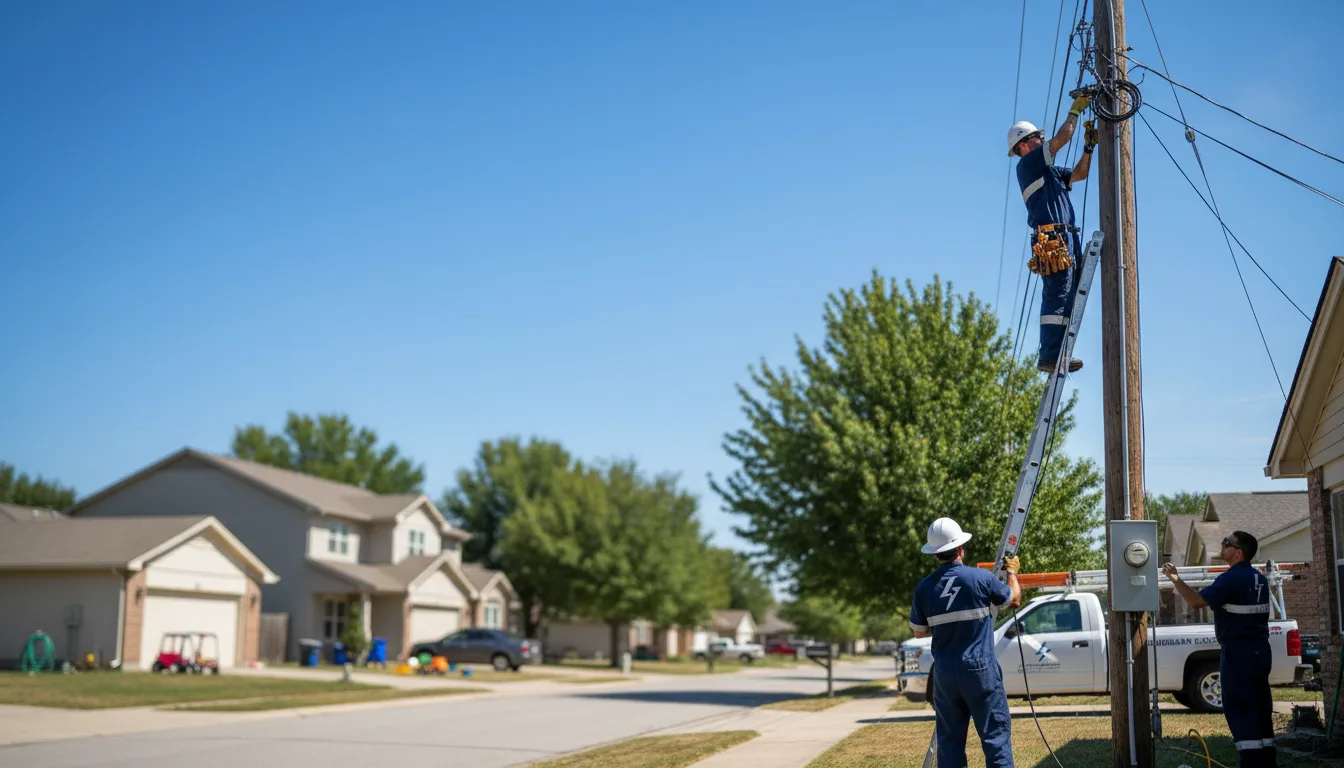 Residential electrician providing installation services in Sparks, GA